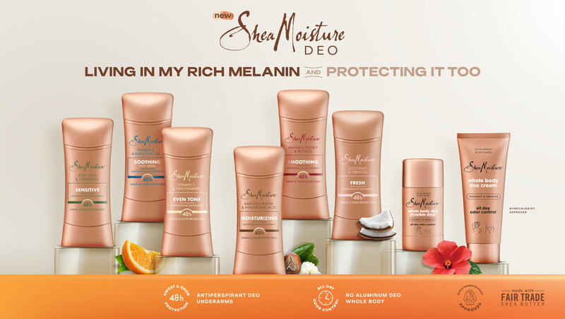 SheaMoisture launches the first deodorant line for rich melanin skin.