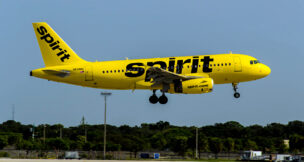 Spirit Airlines operates out of Newark airport's Terminal B.