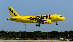 Spirit Airlines operates out of Newark airport's Terminal B.