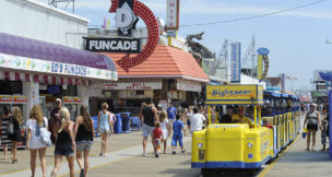 Wildwood Boardwalk Special Improvement District purchased the Sightseer tram car system in 2004.