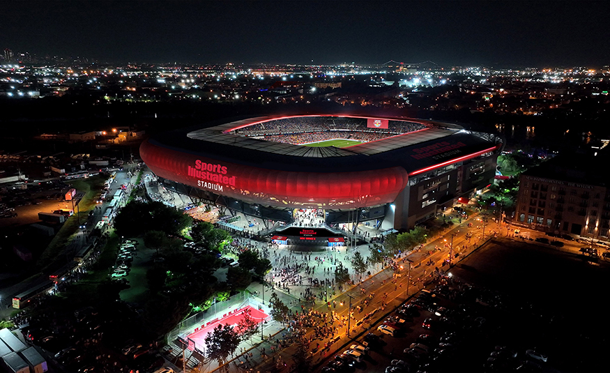 Under a new agreement announced Dec. 11, 2024, Red Bull Arena in Harrison will be renamed and rebranded Sports Illustrated Stadium.