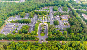 Aeriel view of Harrogate Village senior living in Lakewood. PROVIDED BY FELLOWSHIP LIFE