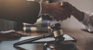 Judge gavel with lawyers