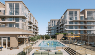 North pool and cabanas at Lido Asbury Park.