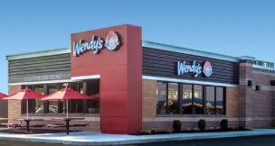Shown is an example of a new Wendy's design.