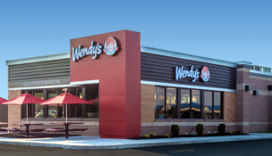 Shown is an example of a new Wendy's design.