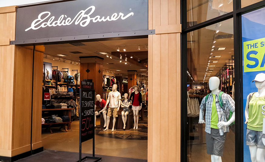 An Eddie Bauer retail store