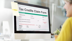 Tax Credits Claim Return Deduction Refund Concept