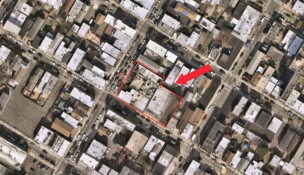 An aerial view of 4100 Palisade Ave. in Union City, which will be demolished to establish a new soccer field. PROVIDED BY NEW JERSEY DEPARTMENT OF ENVIRONMENTAL PROTECTION