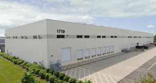 Exterior view of 1719 Oak St. in Lakewood, a Class A industrial building. PROVIDED BY AVISON YOUNG