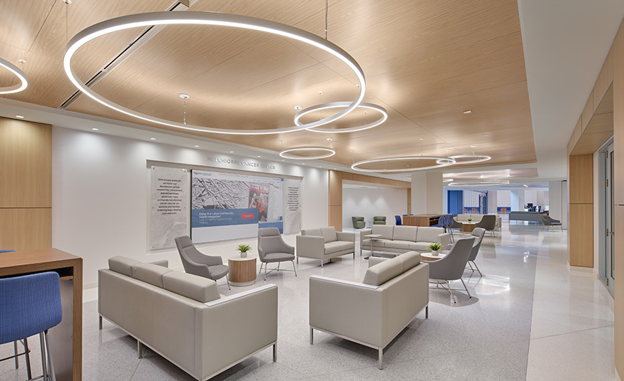 Seating area | The Melchiorre Cancer Center at Cooperman Barnabas Medical Center in Livingston