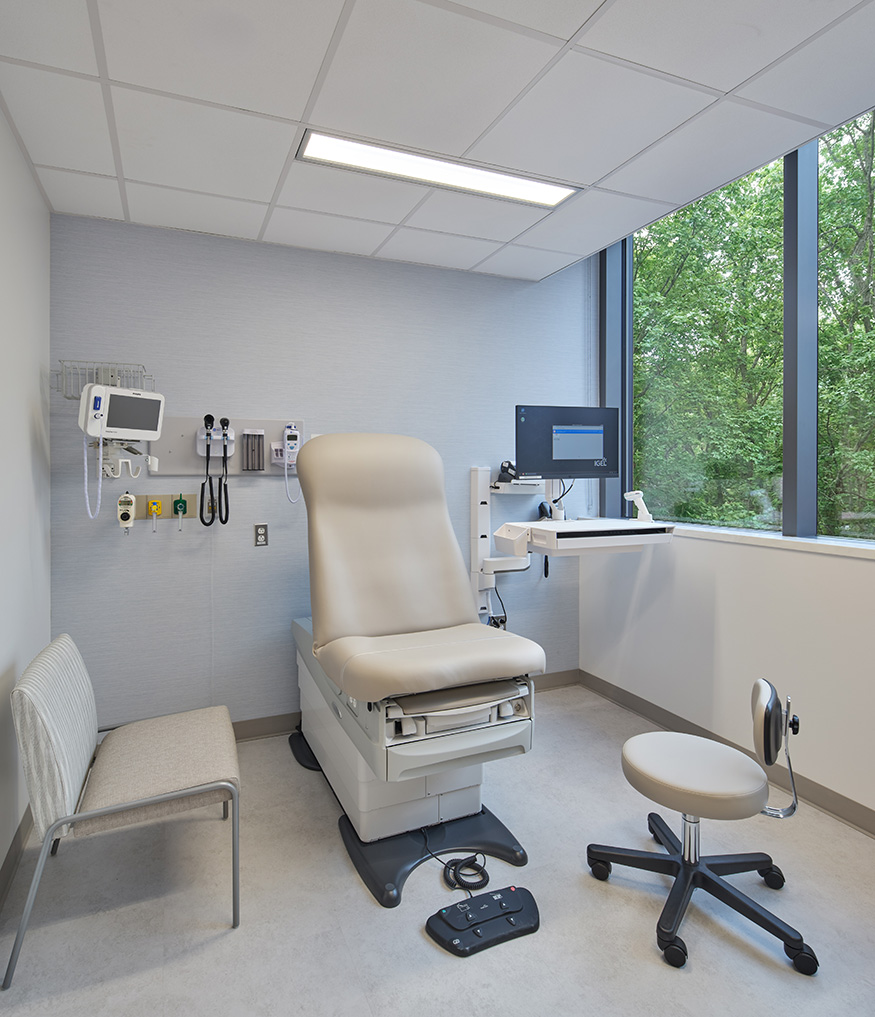 Examination room | The Melchiorre Cancer Center at Cooperman Barnabas Medical Center in Livingston