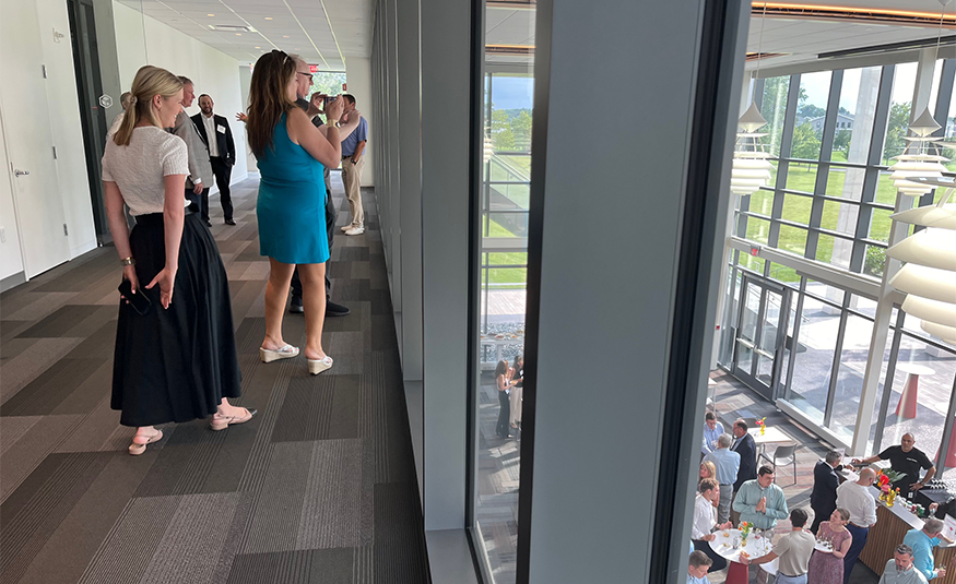 Guest tour Bell Works Fort Monmouth in July 2025. JESSICA PERRY/NJBIZ 