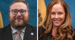Harris Laufer (left), chair, and Jacqueline Ferraro (right), vice chair, New Jersey Cannabis Regulatory Commission