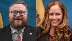 Harris Laufer (left), chair, and Jacqueline Ferraro (right), vice chair, New Jersey Cannabis Regulatory Commission