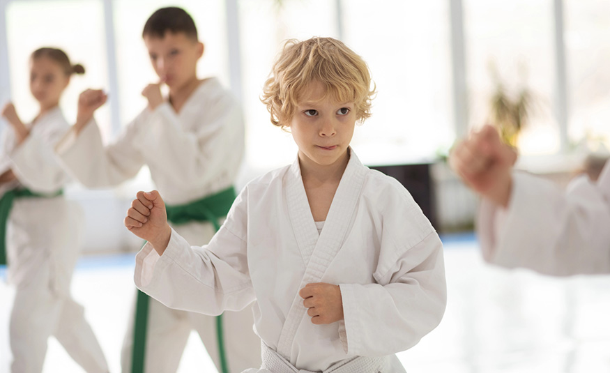Young martial artist