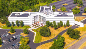 500 College Road E. in Princeton is a Class A office building situated on the Princeton Forrestal Campus. PROVIDED BY JLL